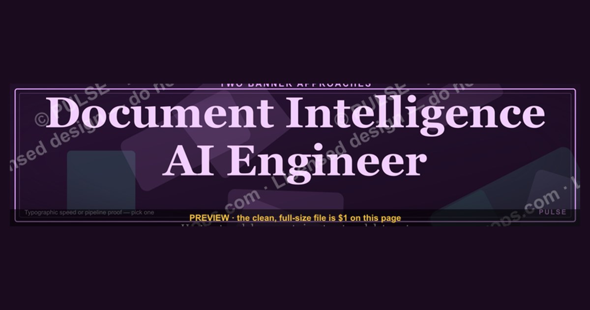 Document Intelligence AI Engineer — LinkedIn Banner