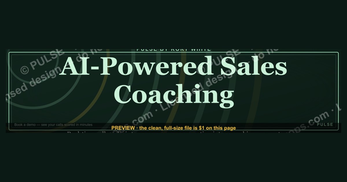 AI Sales Coaching Operator — LinkedIn Banner