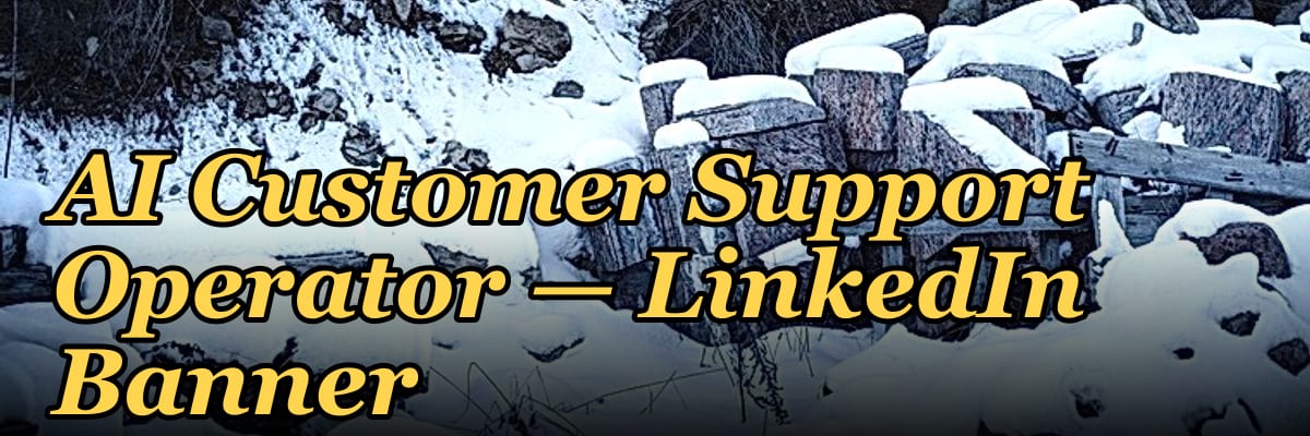 AI Customer Support Operator — LinkedIn Banner