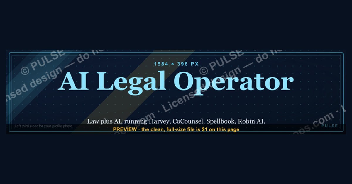 AI Legal Operator — LinkedIn Banner — figure 1