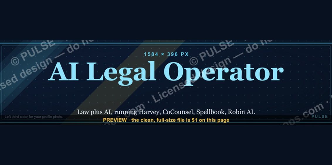 AI Legal Operator — LinkedIn Banner