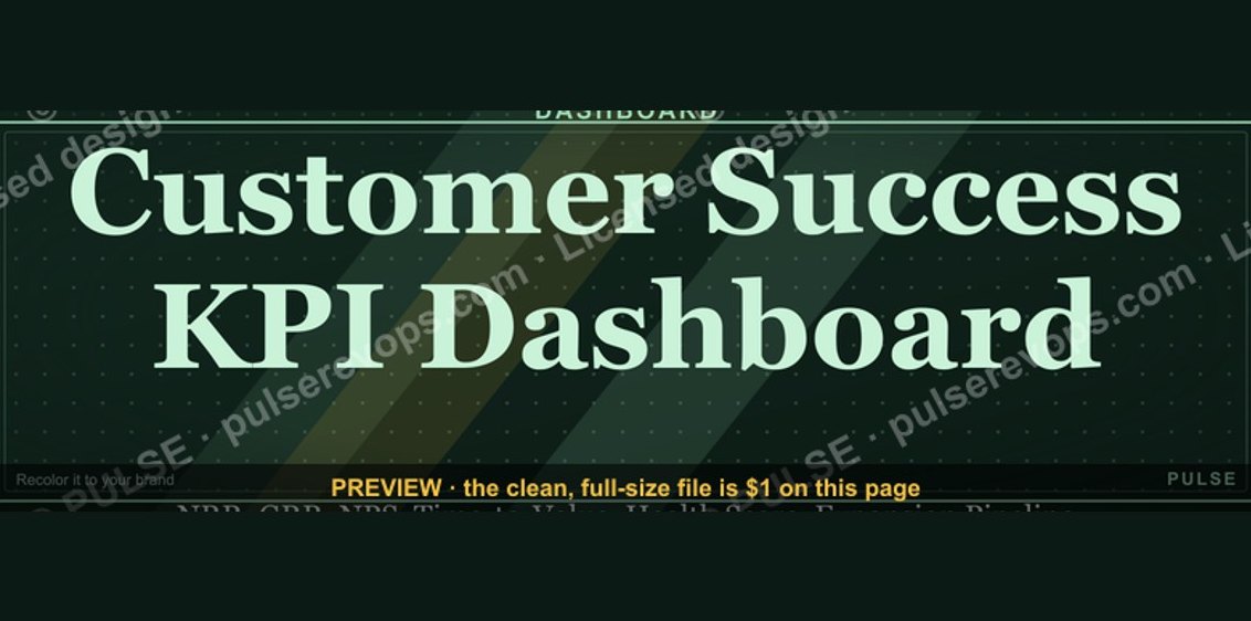 Customer Success KPI Dashboard