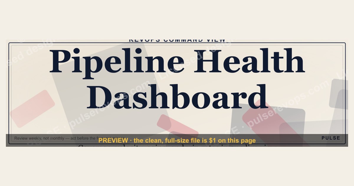Pipeline Health Dashboard