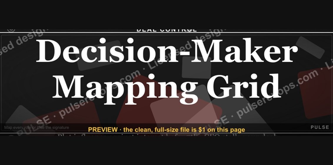 Decision-Maker Mapping Grid