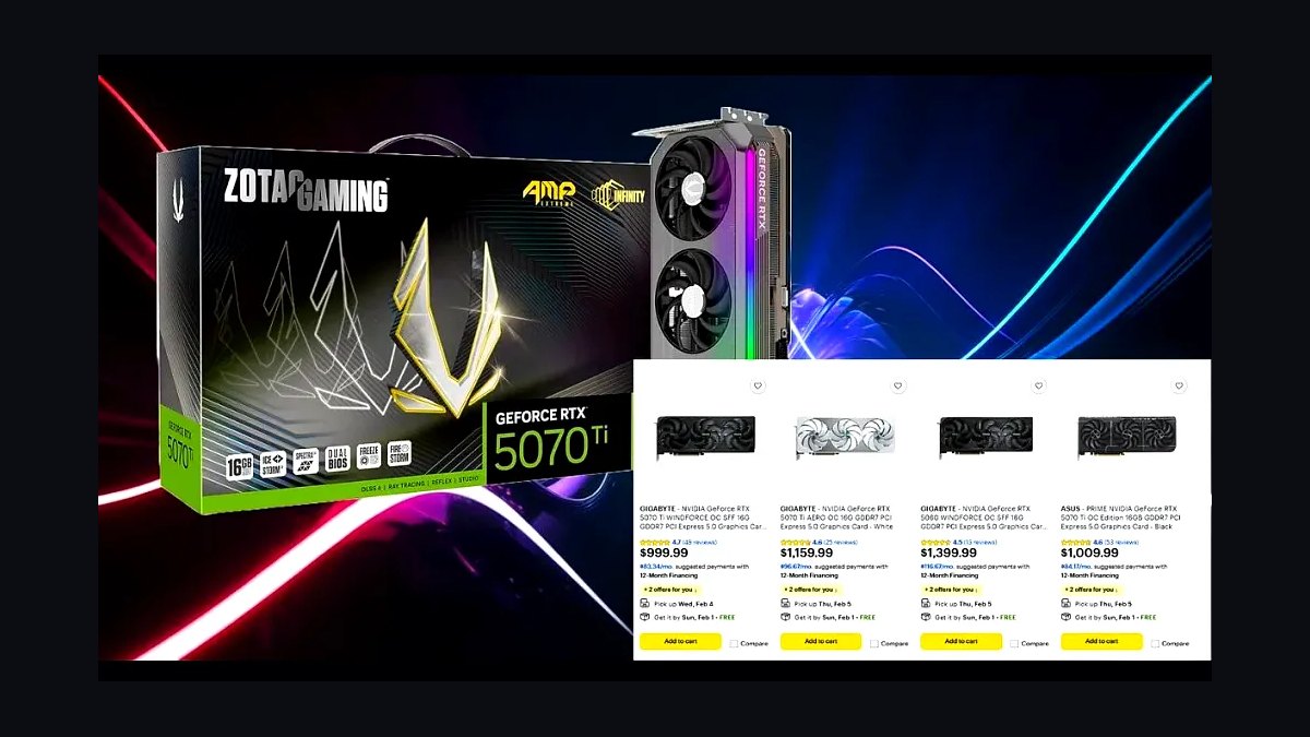 How much does an RTX 5070 Ti cost in 2027?