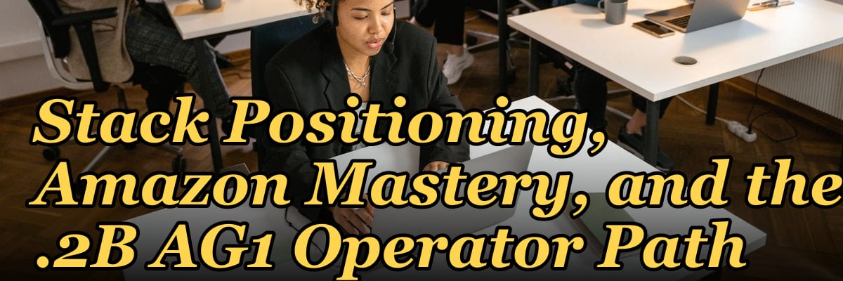 Supplement DTC GTM Playbook 2027 — GLP-1 Stack Positioning, Amazon Mastery, and the .2B AG1 Operator Path