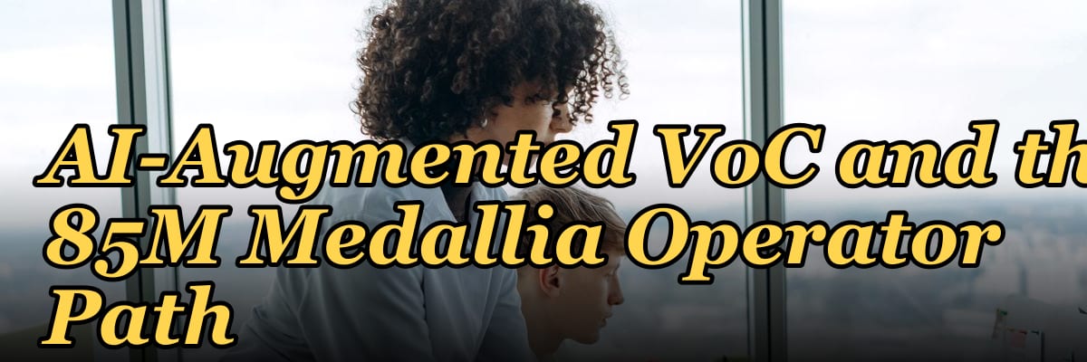 Customer Research / VoC Firm GTM Playbook 2027 — Qualtrics + Medallia + AI-Augmented VoC and the 85M Medallia Operator Path