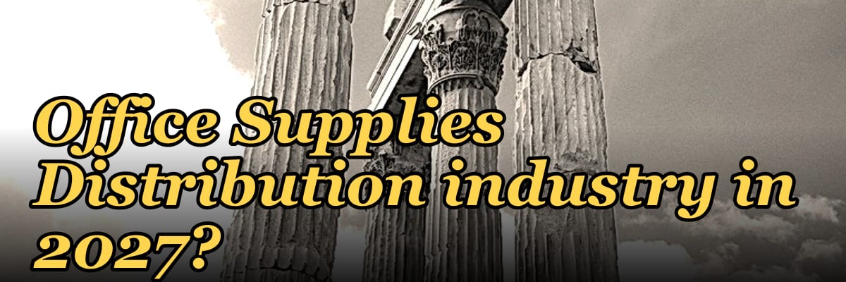 What are the key sales KPIs for the Commercial Office Supplies Distribution industry in 2027?