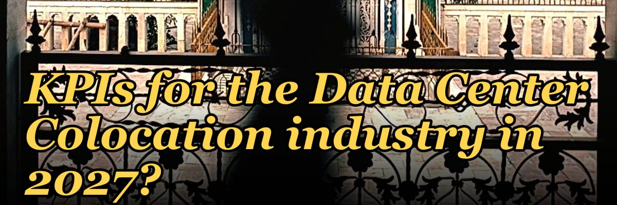 What are the key sales KPIs for the Data Center Colocation industry in 2027?