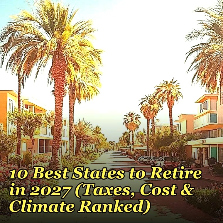 10 Best States to Retire in 2027 (Taxes, Cost & Climate Ranked)