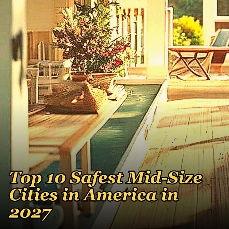 Top 10 Safest Mid-Size Cities in America in 2027