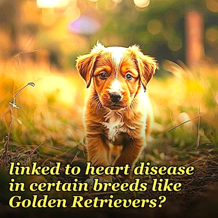 Is grain-free dog food linked to heart disease in certain breeds like Golden Retrievers?