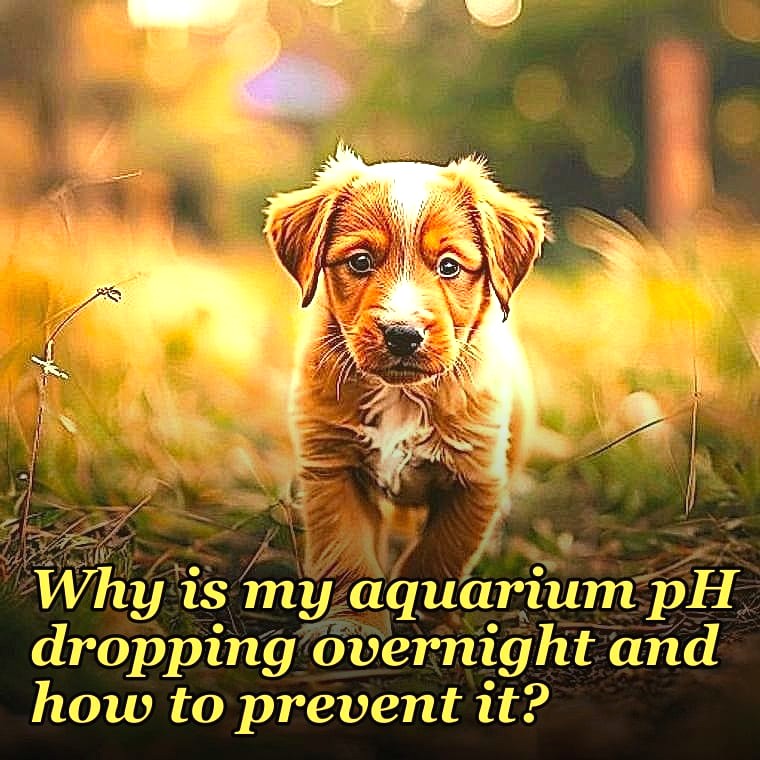 Why is my aquarium pH dropping overnight and how to prevent it?