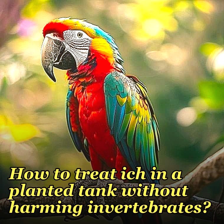 How to treat ich in a planted tank without harming invertebrates?