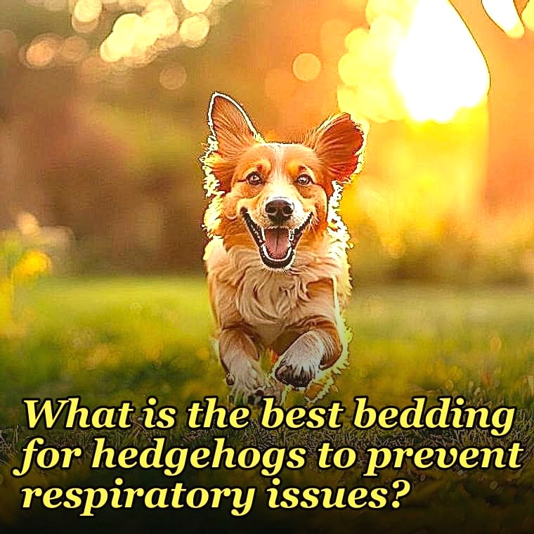 What is the best bedding for hedgehogs to prevent respiratory issues?