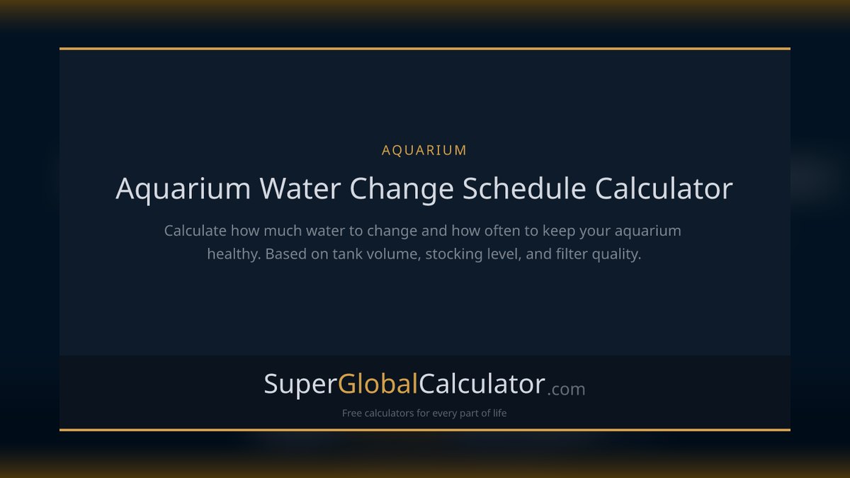 Top 10 Aquarium Water Change Schedules in 2027