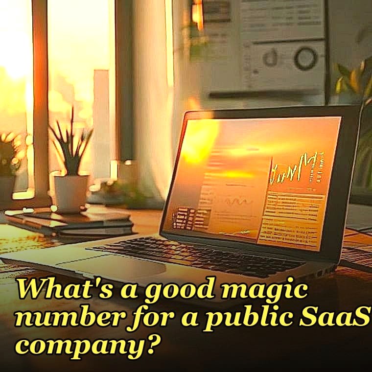 What's a good magic number for a public SaaS company?