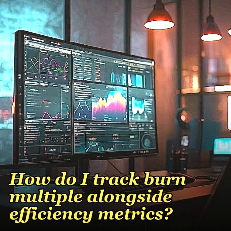 How do I track burn multiple alongside efficiency metrics?