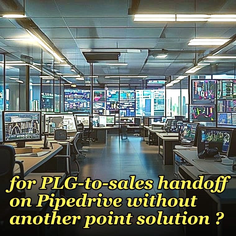 How do you alert on GRR for PLG-to-sales handoff on Pipedrive without another point solution ?