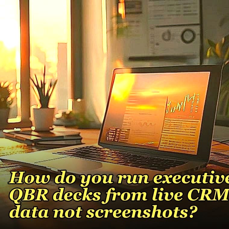 How do you run executive QBR decks from live CRM data not screenshots?