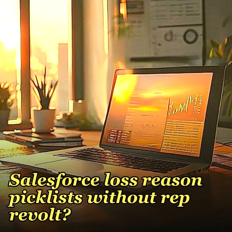 How do you map Gong call outcomes to required Salesforce loss reason picklists without rep revolt?