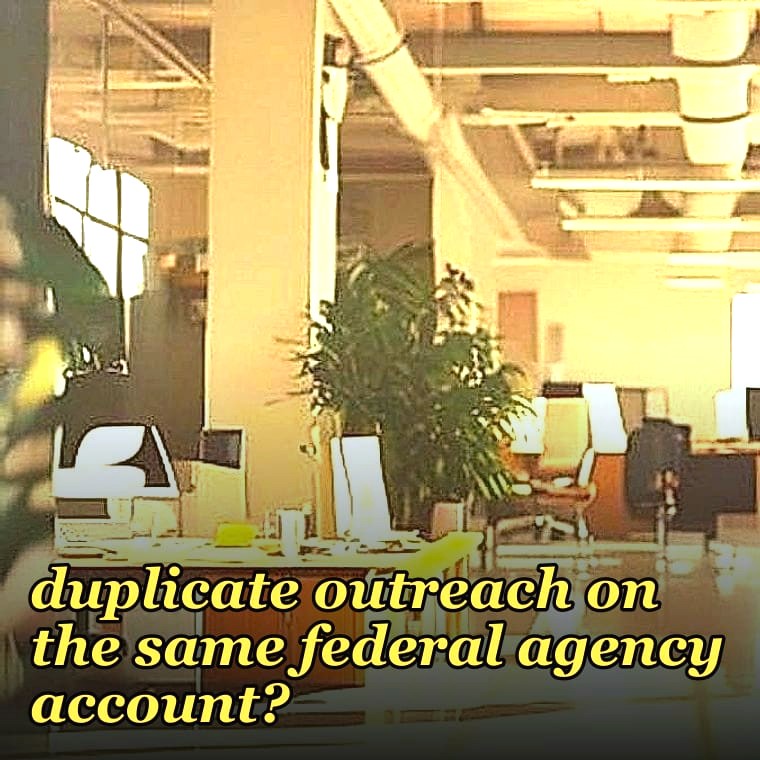 How do you prevent SDR and Palantir field team duplicate outreach on the same federal agency account?