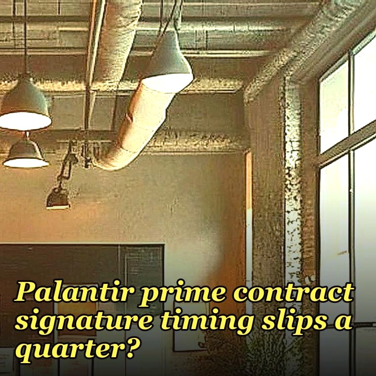 How do you reconcile sub revenue recognition when Palantir prime contract signature timing slips a quarter?