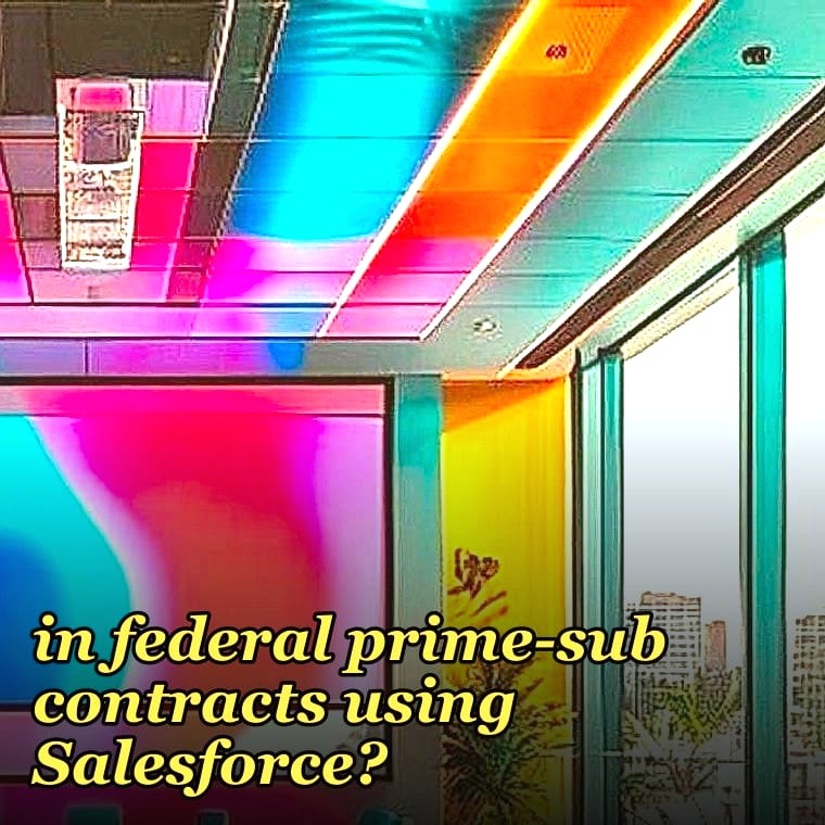 How do you document win-loss integrity when Palantir Foundry is the buyer-mandated platform in federal prime-sub contracts using Salesforce?