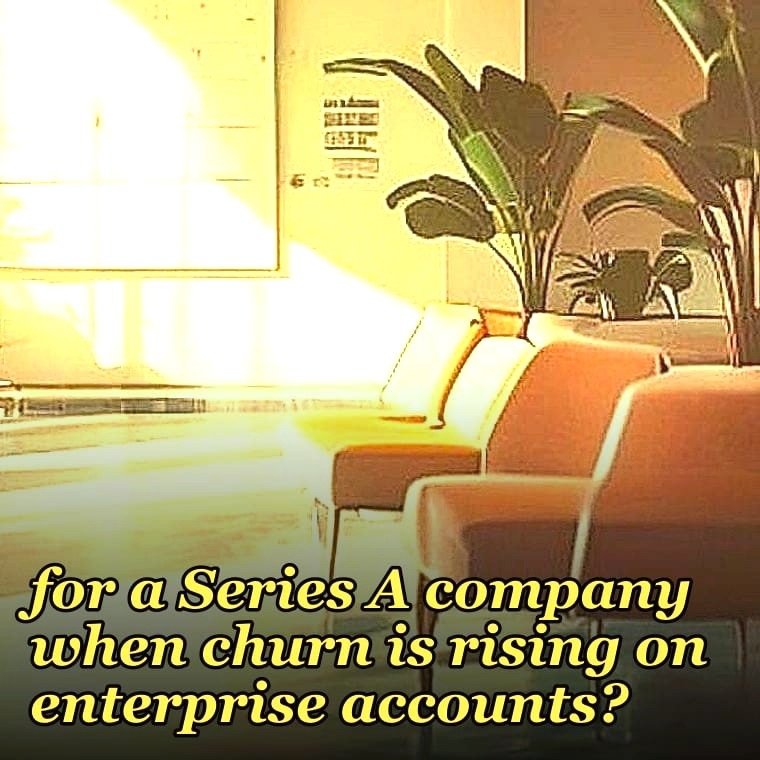 How do you decide if a fractional CRO is right for a Series A company when churn is rising on enterprise accounts?