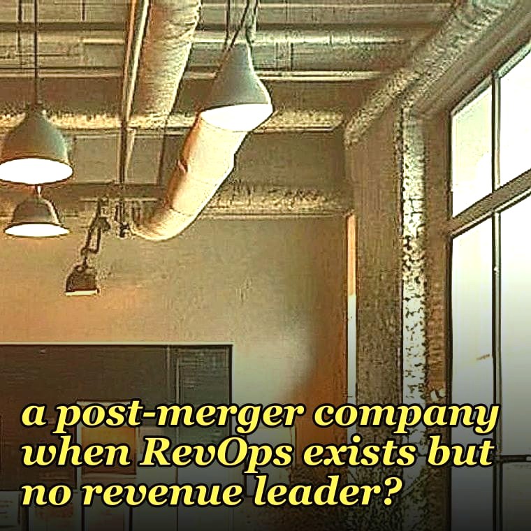 How do you decide if a interim CRO is right for a post-merger company when RevOps exists but no revenue leader?