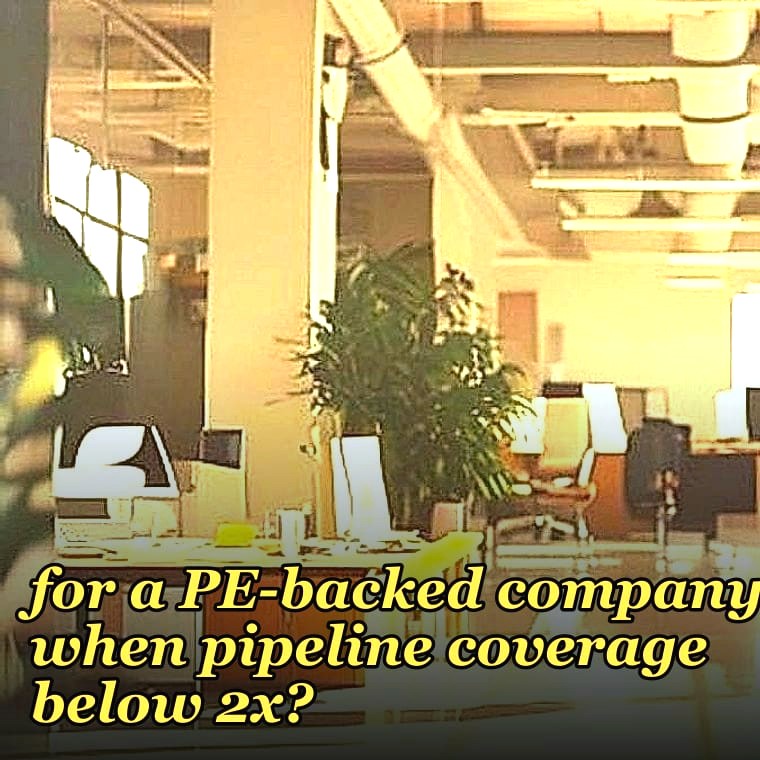 How do you decide if a full-time CRO is right for a PE-backed company when pipeline coverage below 2x?