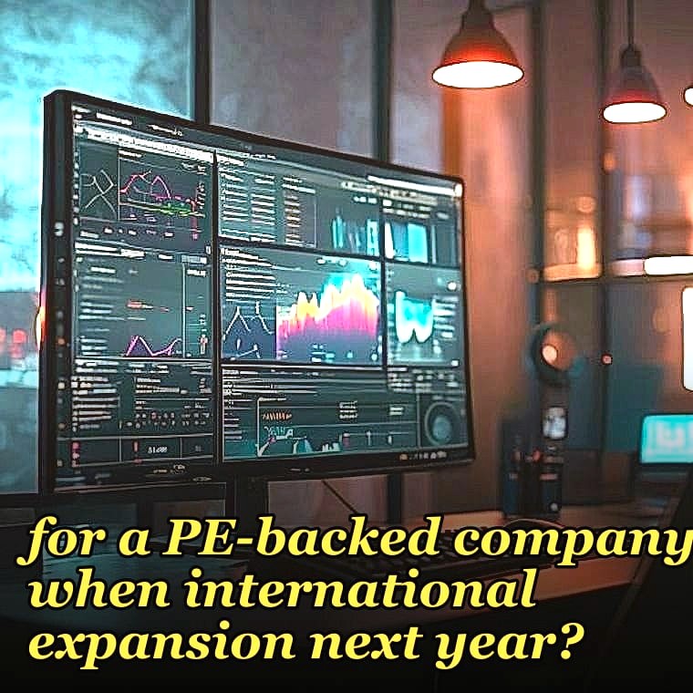 How do you decide if a full-time CRO is right for a PE-backed company when international expansion next year?