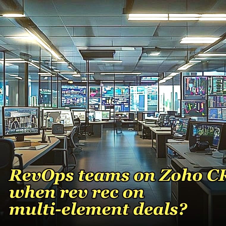 How do you debug missing economic buyer fields for PLG-to-sales handoff RevOps teams on Zoho CRM when rev rec on multi-element deals?