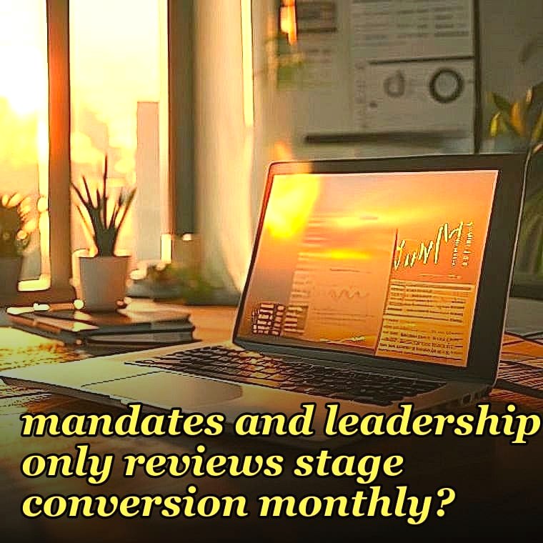 How do you operationalize power and cooling constrained enterprise deals handoffs between sales, finance, and delivery when procurement portal mandates and leadership only reviews stage conversion monthly?