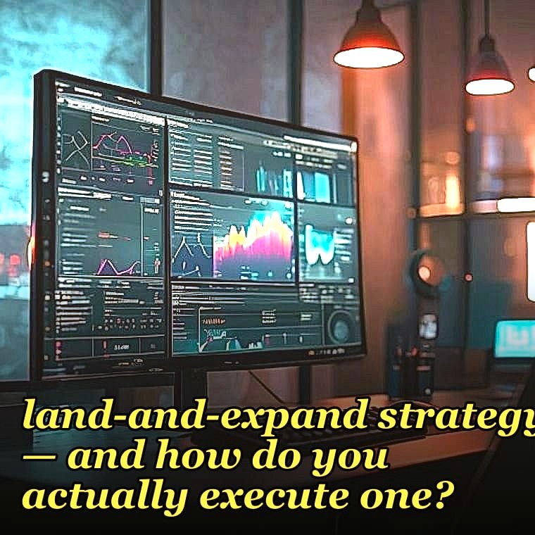 What is a land-and-expand strategy — and how do you actually execute one?