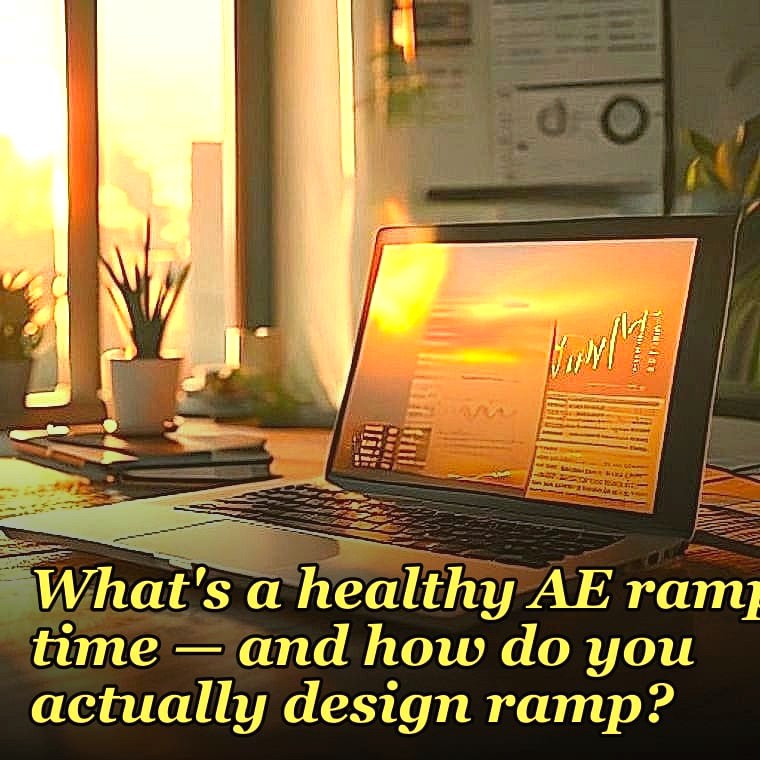 What's a healthy AE ramp time — and how do you actually design ramp?