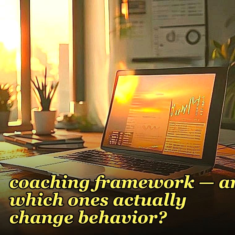 What's the right sales coaching framework — and which ones actually change behavior?