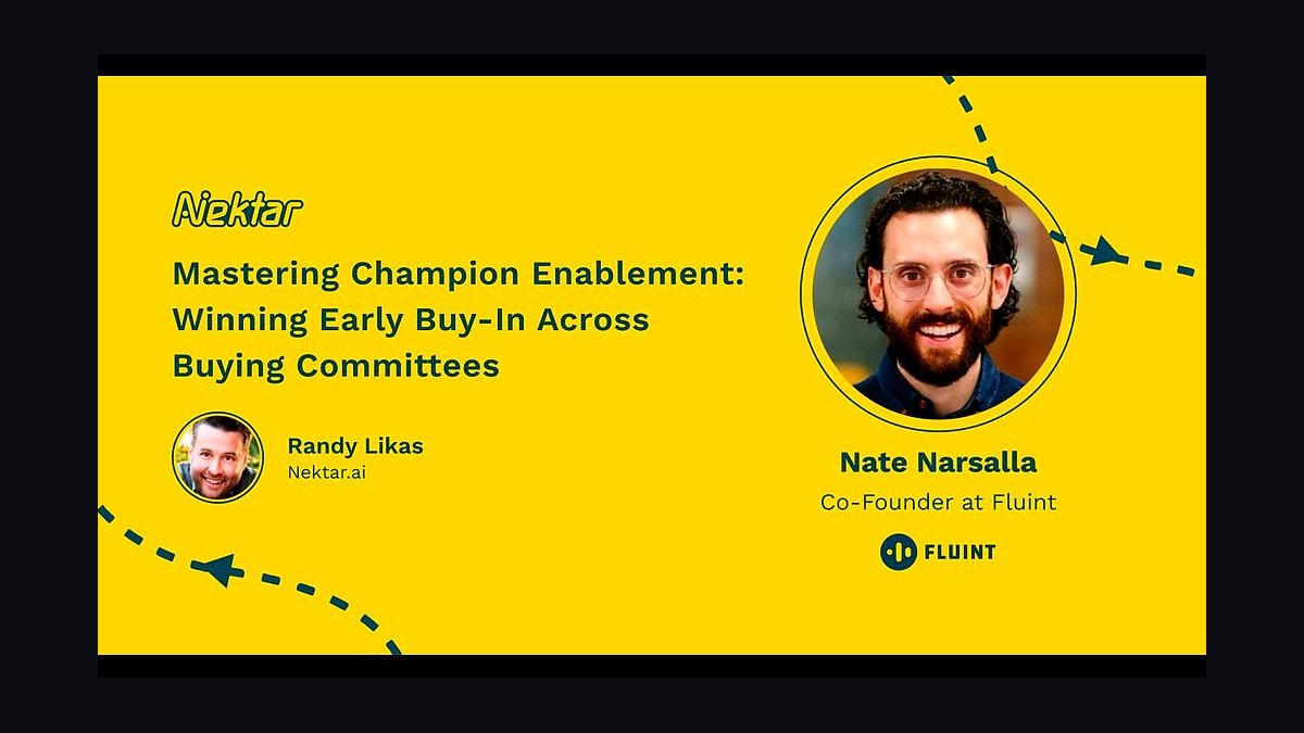 What is champion enablement — and how do you actually arm your champion to sell internally in 2027?