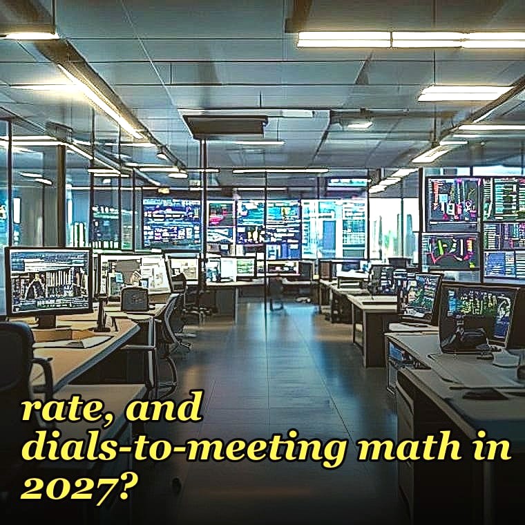 What's a good cold call connect rate, conversion rate, and dials-to-meeting math in 2027?