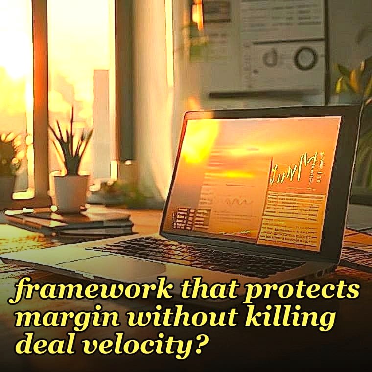 How do you design a discount approval framework that protects margin without killing deal velocity?