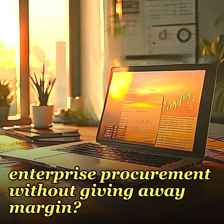 How do you survive enterprise procurement without giving away margin?