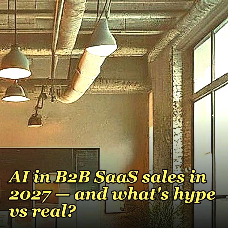 How do you actually use AI in B2B SaaS sales — and what's hype vs real in 2027?