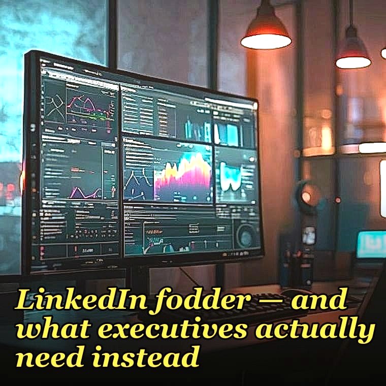 Why Chief's content library is generic LinkedIn fodder — and what executives actually need instead