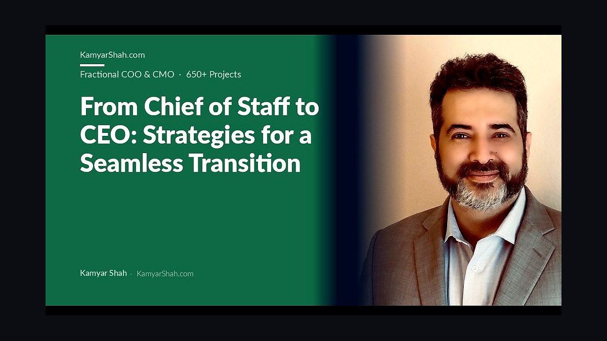 What Chief's Feb 2025 CEO transition really signals — founders out, operator in