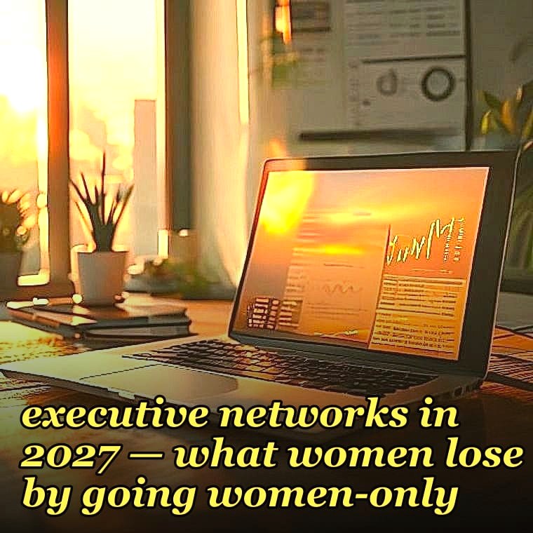 Chief vs mixed-gender executive networks — what women lose by going women-only in 2027