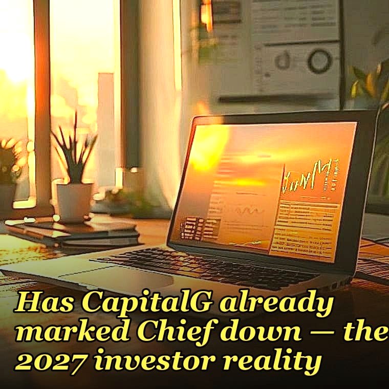 Has CapitalG already marked Chief down — the 2027 investor reality