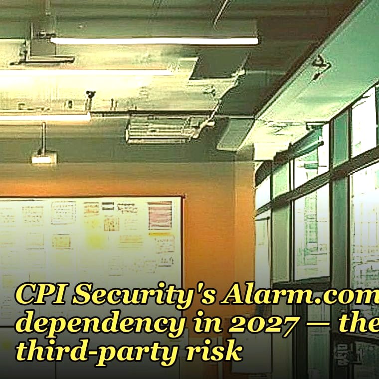CPI Security's Alarm.com dependency — the third-party risk in 2027
