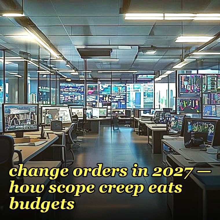 Federal AV+comms project change orders — how scope creep eats budgets in 2027