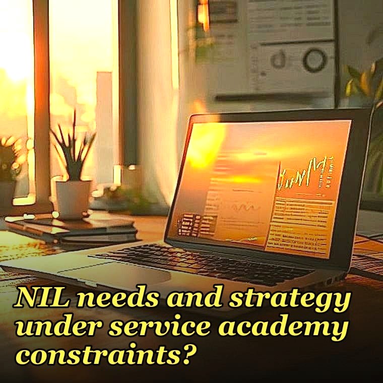 What are Air Force Falcons football's 2027 NIL needs and strategy under service academy constraints?