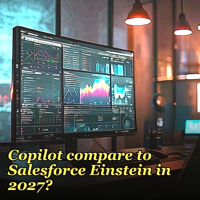 How does Microsoft Sales Copilot compare to Salesforce Einstein in 2027?